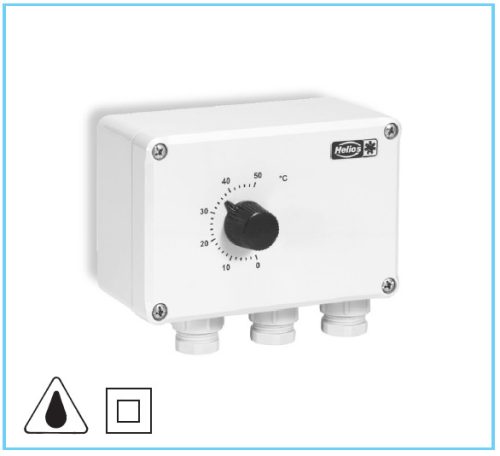 HELIOS TME 4: 4 fokozatú termosztát KTR. hőmérsékletszabályzókhoz, 0-50°C, ~1, 230V