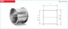 HELIOS VR 355: Házhoszabbító elem peremes csatlakozással, horganyzott acél