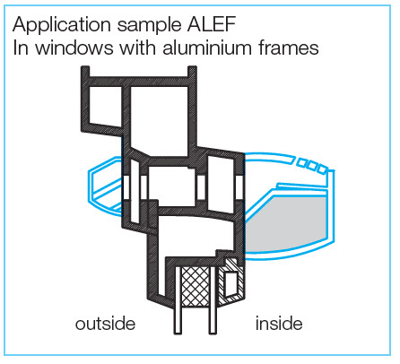 HELIOS ALEF 6/45 Hygro: Légbevezető elem ablakkeretbe, fehér, páratartalom vezérelt