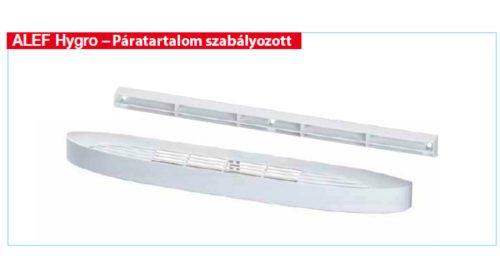 HELIOS ALEFS 6/45 Hygro: Légbevezető elem ablakkeretbe, fehér, páratartalom vezérelt, hangcsillapított