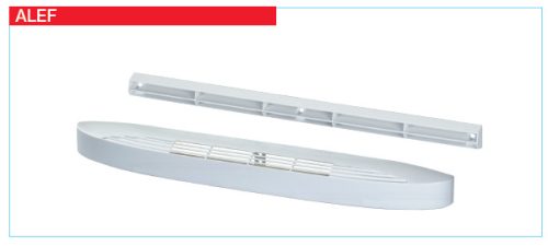 HELIOS ALEFS 45: Légbevezető elem ablakkeretbe, fehér, hangcsillapított