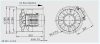 HELIOS AMW 250/4: Középnyomású axiális csőventilátor, ~1 fázis, 230V