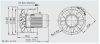 HELIOS AMD 355/2/2: Középnyomású axiális csőventilátor, ~3 fázis, 400V,  Y/∆ kapcsolás