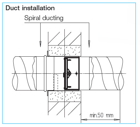 HELIOS BAK 100: Tűzvédelmi elzáró elem, EN 1366-2, CE engedéllyel, EI90 tűzvédelmi besorolás
