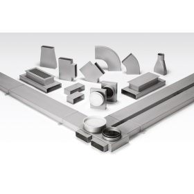   HELIOS FK-SD 150: Fém laposcsatorna, 50x150, hangcsillapító L=780 mm