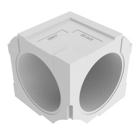   HELIOS RP-SIW: RenoPipe rendszer, belső könyök, stukkóprofilos, 2 db