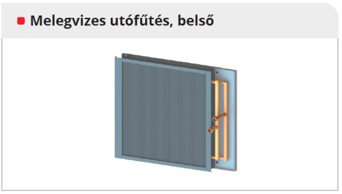 HELIOS AIR1-NH WW XH 5500: Melegvizes utófűtőkalorifer AIR1 XH 5500-hoz, belső