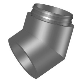   HELIOS IP-B 200/45: IsoPipe rendszer, NÁ200, 45°-os hőszigetelt könyök