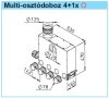 HELIOS FRS-MVK 4 1-75/125: FlexPipe plus rendszer, NÁ75, osztódoboz