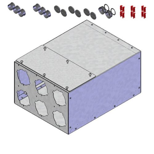 HELIOS FRS-VK 6-75/125: FlexPipe plus rendszer, NÁ75, osztódoboz