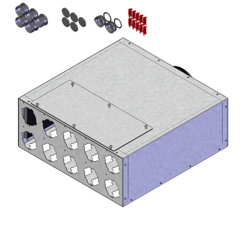 HELIOS FRS-VK 10-75/160: FlexPipe plus rendszer, NÁ75, osztódoboz