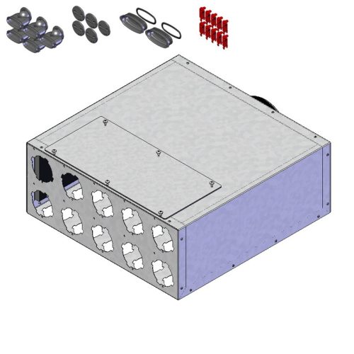 HELIOS FRS-VK 10-51/160: FlexPipe plus rendszer, Oval, osztódoboz