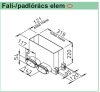 HELIOS FRS-WBK 2-51: FlexPipe plus rendszer, Oval, fali/padló rácsfogadó elem