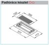 HELIOS FRS-BGS1: FlexPipe plus rendszer, NÁ75/Oval, padlórács készlet