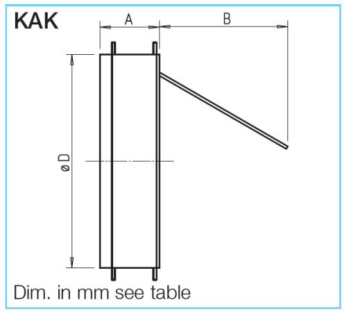 HELIOS KAK 80: Hidegfüst csappantyú, mágneses