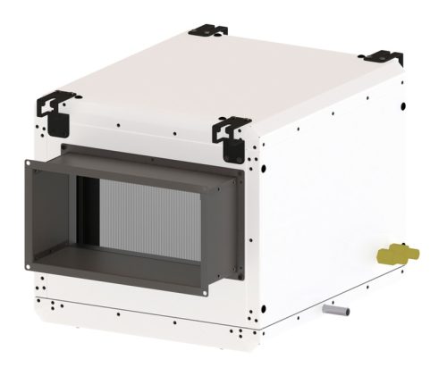 HELIOS AIR1-KR KW XC 1400: Hűtőkalorifer AIR1 XC 1400-hoz, hidegvizes, balos csatlakozás, külső modul