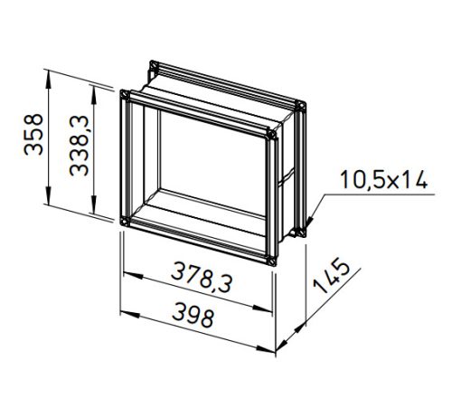HELIOS AIR1-VS 35/31: Rezgéstompító vitorlavászon AIR1 készülékhez