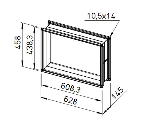 HELIOS AIR1-VS 58/41: Rezgéstompító vitorlavászon AIR1 készülékhez