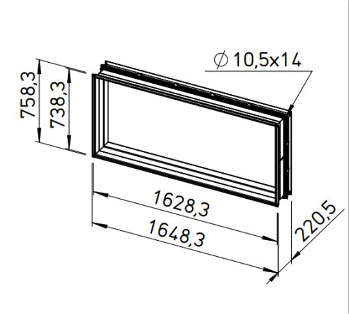 HELIOS AIR1-VS 160/71: Rezgéstompító vitorlavászon AIR1 készülékhez