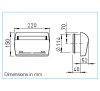 HELIOS ZLA 125 IB 22: Légbevezető belső elem, konstans térfogatáram 22 m3/h, szűrővel, ISO Coarse 30%