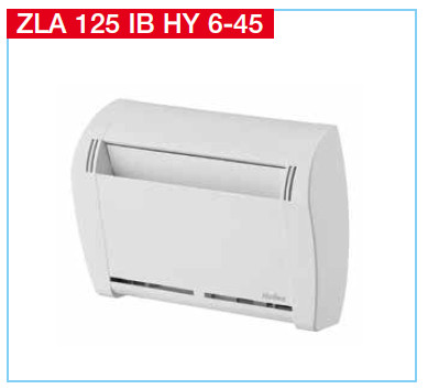 HELIOS ZLA 125 IB HY 6-45: Légbevezető belső elem, páraérzékelős 6-45 m3/h
