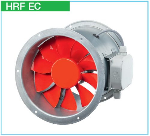 HELIOS HRFW EC 400 A: Axiális csőventilátor, ~1, 230V, EC-kivitel