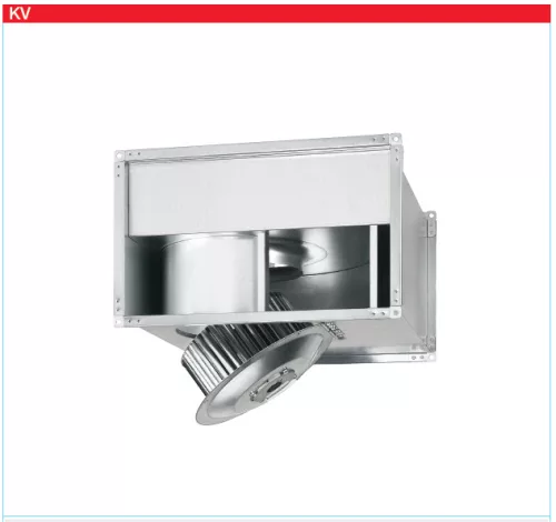 HELIOS KVD 225/4/50/25: Radiális csatornaventilátor, ~3 fázis, 400V, thermokontakt kivezetéssel
