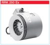 HELIOS RRK 250 EX: Műanyagházas radiális csőventilátor, ~1, 230V, robbanásbiztos, Ex e II 2G T1-T3