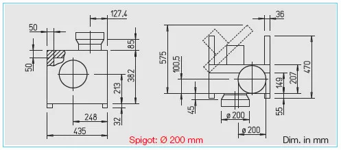 HELIOS MBD 160/2 EX: MegaBox radiális ventilátor, ~3, 400V, robbanásbiztos, NÁ200-as csatlakozással