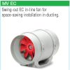 HELIOS MV EC 125: MultiVent csőventilátor, EC kivitel, ~1, 230V, kétfordulatú
