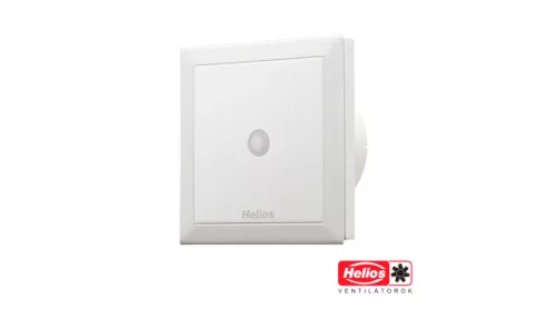 HELIOS M1/100 P: MiniVent kisventilátor, jelenlét érzékelős, 90/75 m3/h, visszacsapó szeleppel