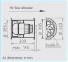 HELIOS VARD 355/2/2: RADAX  félaxiális csőventilátor, ~3, 400V, Y/∆ kapcsolás