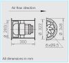 HELIOS VARD 280/4/2: RADAX  félaxiális csőventilátor, ~3, 400V, Dahlander kapcsolás