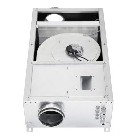   HELIOS ALB EC 125 EH: Frisslevegő box, EC-kivitel, elektromos utófűtővel, szűrővel