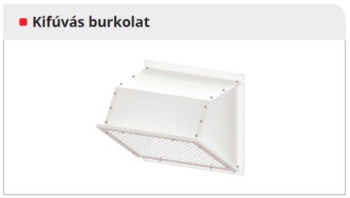 HELIOS AIR1-AAHF XH 7000/RH 8000: Esővédett kifúvó elem AIR1 XH 7000/RH 8000-hez