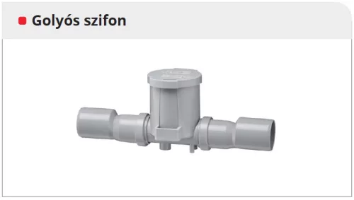 HELIOS AIR1-KS XH: Golyós kondenzszifon AIR1-hoz