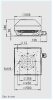 HELIOS RDD 315/4: Radiális tetőventilátor vízszintes kifúvással, ~3, 400V, thermokontakt kivezetéssel