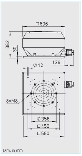 HELIOS VDD 315/4 EX: Radiális tetőventilátor függőleges kifúvással, ~3, 400V, robbanásbiztos kivitel