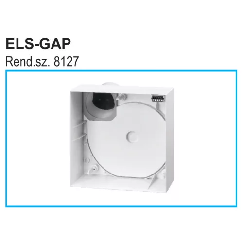 HELIOS ELS-GAP: Falonkívüli ventilátorház, légtömör visszacsapószeleppel, hátsó kifúvás