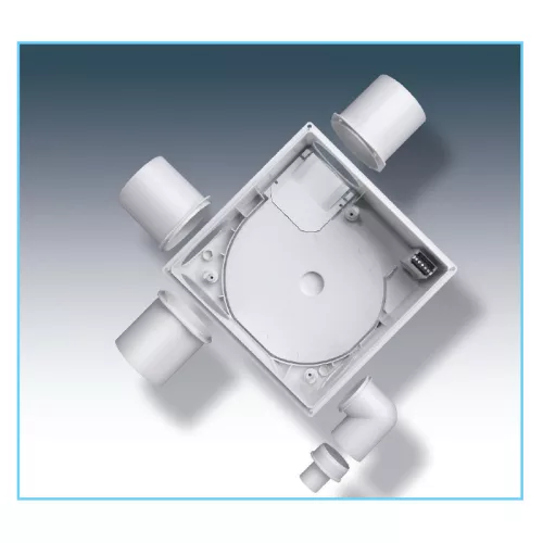 HELIOS ELS-VNC 60: Ventilátor egység, formatervezett fehér előlappal, mosható szűrővel, elpiszkolódásjelzővel, 60 m3/h, késleltető/ütemadó relés