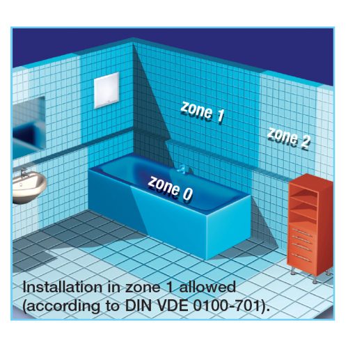 HELIOS ELS-VNC 100: Ventilátor egység, formatervezett fehér előlappal, mosható szűrővel, elpiszkolódásjelzővel, 100 m3/h, késleltető/ütemadó relés