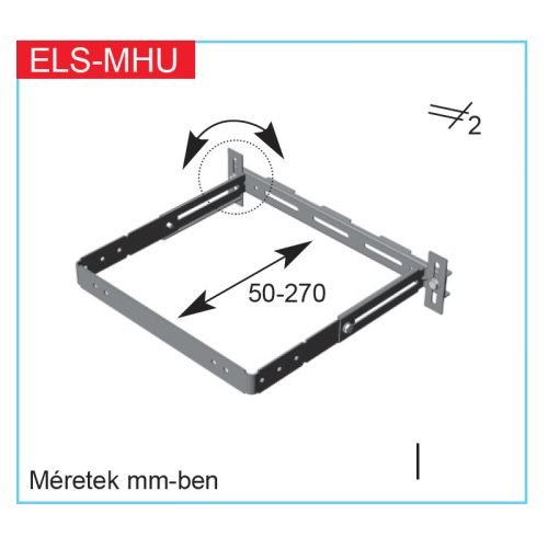 HELIOS ELS-MHU: Univerzális szerelőkonzol ELS-hez