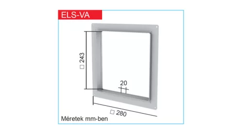 HELIOS ELS-VA: Előfalas adapterkeret ELS-hez