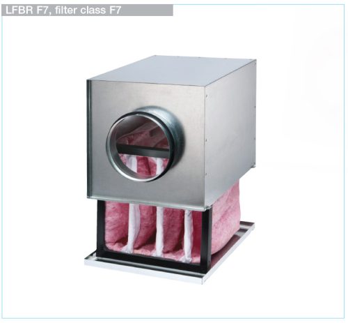 HELIOS LFBR 160 F7: Szűrőbox, F7-es szűrővel