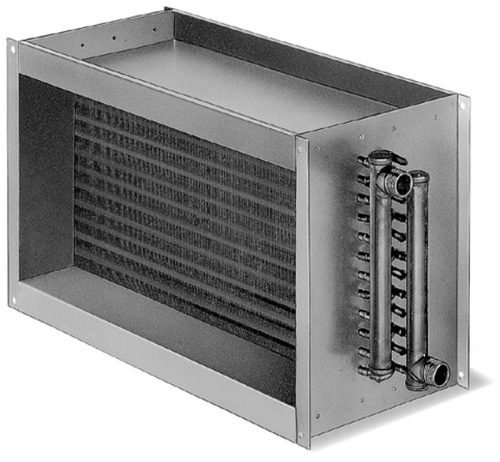 HELIOS WHR 4/50/25-30: Melegvizes fűtőkalorifer légcsatornába, négysoros