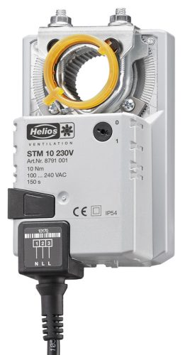 HELIOS STM 10 230V: Zsalumozgatómotor, 10 Nm, ~1, 230V