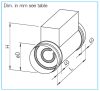 HELIOS EHR-R 2.4/160: Villamos fűtőelem, 2,4 kW, ~1, 230V