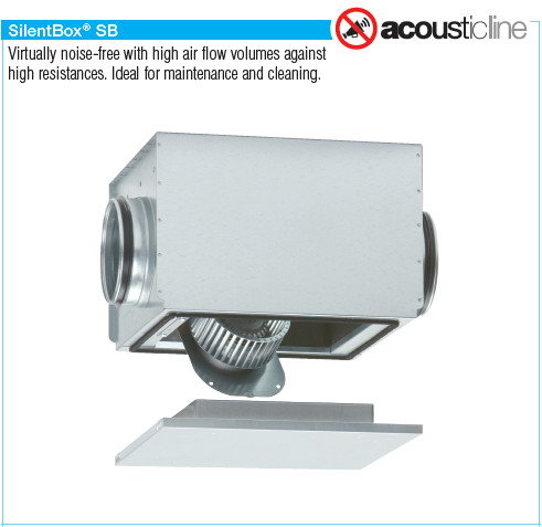 HELIOS SB 160 B: SilentBox hangcsillapított radiálventilátor, ~1, 230V