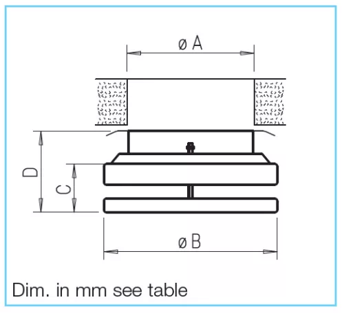 HELIOS MTVZ 200: Fém tányérszelep befúvásra, fehér