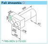 HELIOS FRS-WDV 2-75/100: FlexPipe plus rendszer, NÁ75, NÁ100-as fali átvezetés